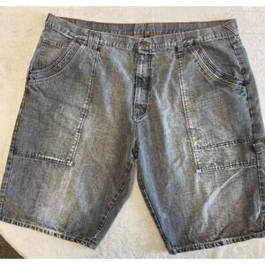 karl‎ kani jean shorts denim jeans hip hop rap skate 50W Gray Distressed